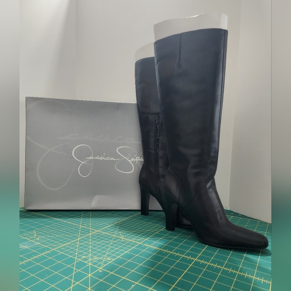 NIB Jessica Simpson Women's Khalen Leather Knee-High Boot 9 1/2 - Picture 2 of 13